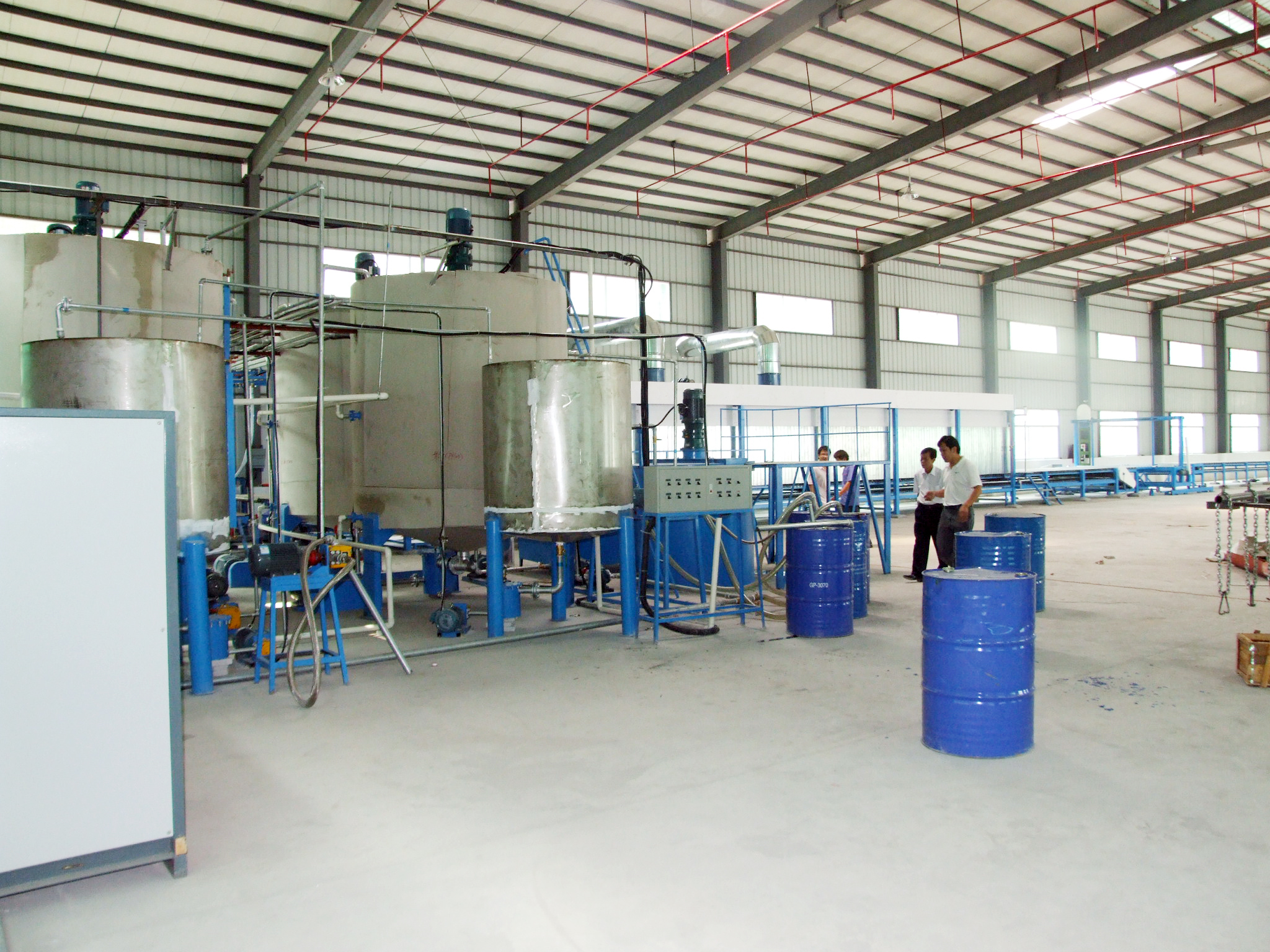 Horizontal Continous Polyurethane Memory Foam Mattress Making Machine Big Capacity