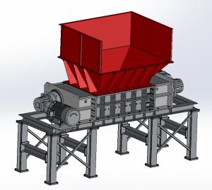 Quality RGD700 Double Motor Medical Waste Shredder , 45KW Shredding In Solid Waste Management wholesale
