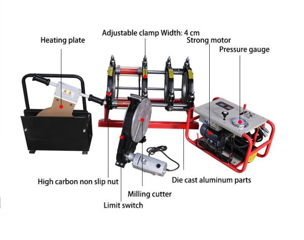 Cheap Hdpe Pipe Plastic Butt Welding Machine Termofusion Hydrostatic SHT800-SHY for sale