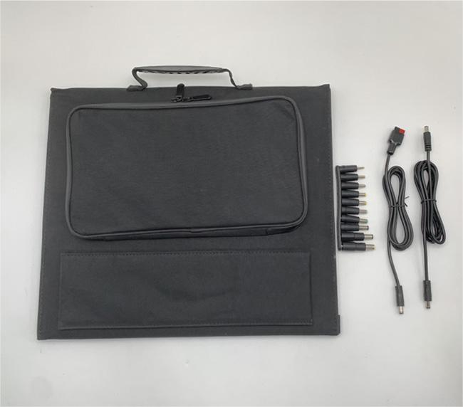 60W QC3.0 USB And 18V DC Foldable Solar Charger Portable Single Crystal Solar Panel