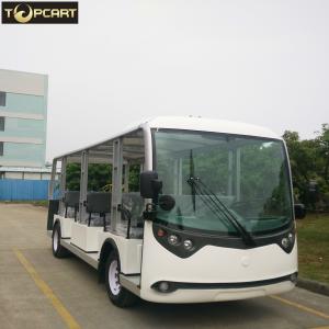 Quality 23 Seats Electric Sightseeing Bus , Battery Powered Electric Shuttle Bus wholesale