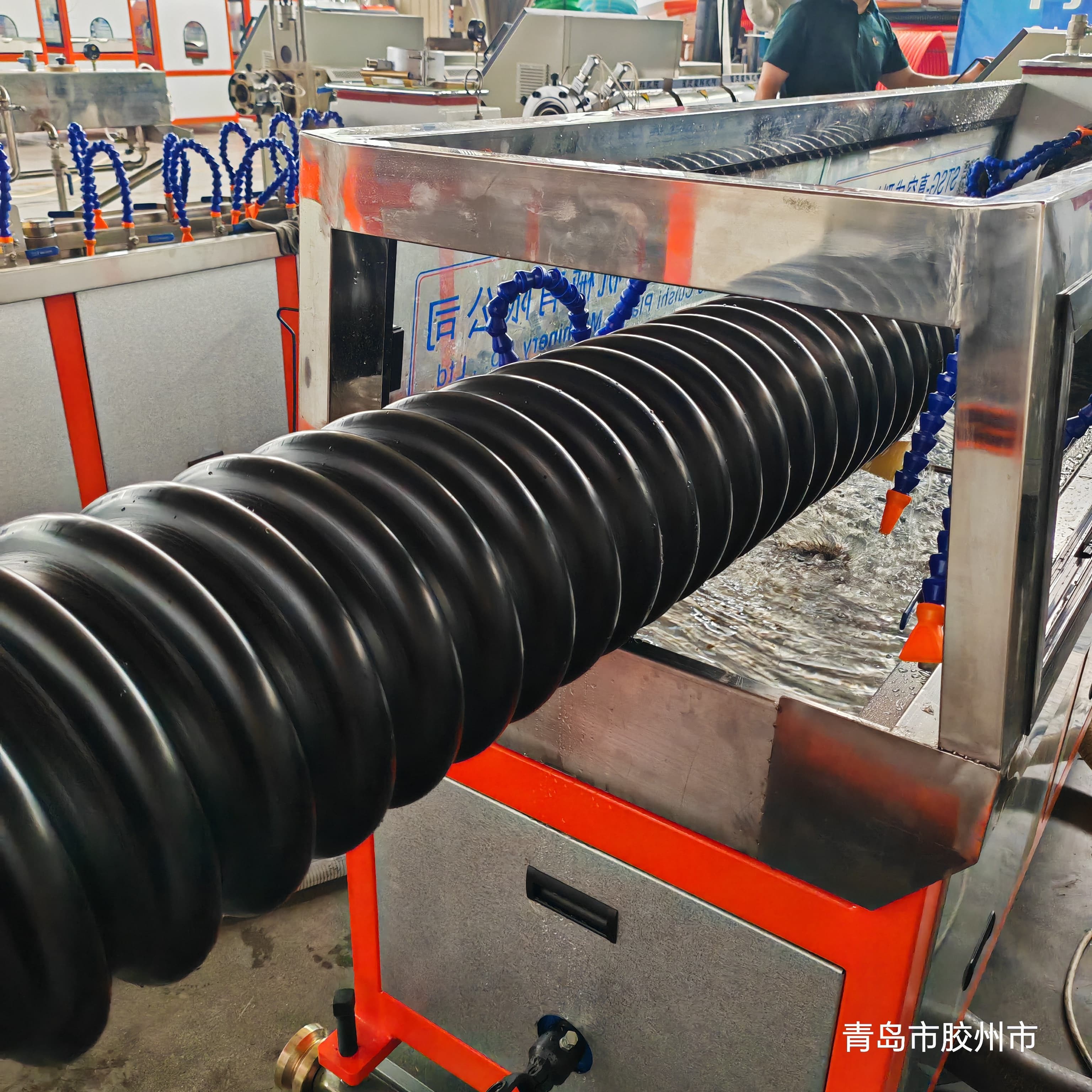 Fully Automatic Grade Spiral Pipe Extrusion Line with Water Cooling Method