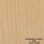 American Oak Engineered Wood Veneer Quarter Slice Cut 0.5mm Thinckness For Door