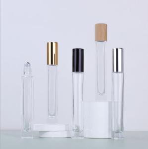 Quality 0.35oz Odorless Glass Cosmetic Containers Transparent Roller Bottle 1.8*13cm wholesale