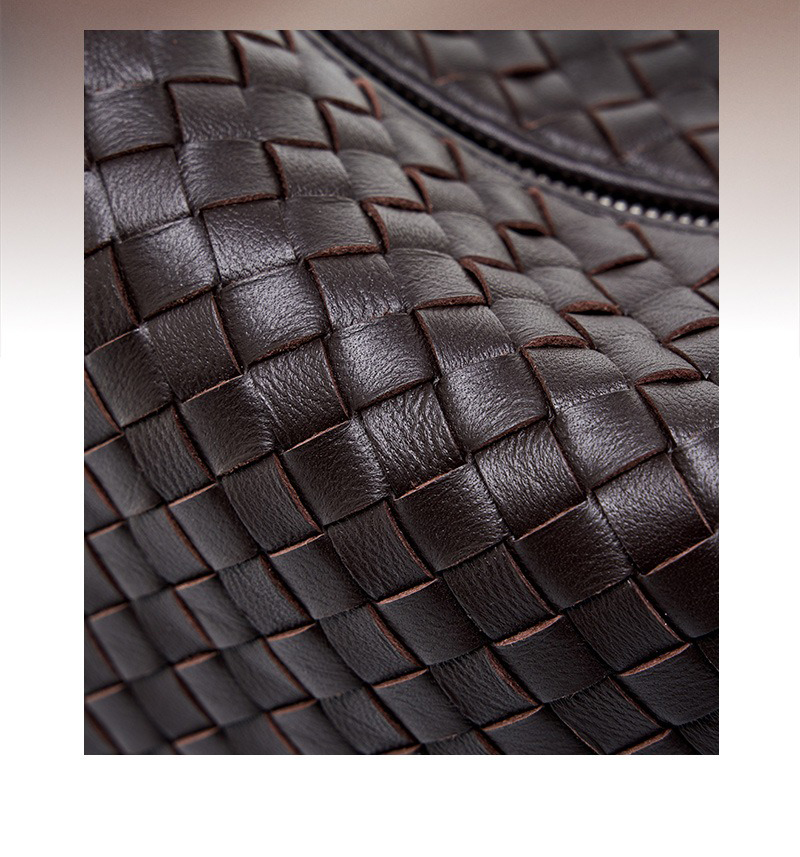 Other Pattern Type Genuine Leather Woven Purses For Ladies Chain Shoulder Messenger Bag