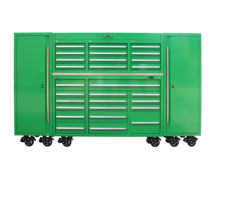 Cold Rolled Steel Garage Tool Cabinet with Cutting Mat and Industrial Sewing Machine Workbench