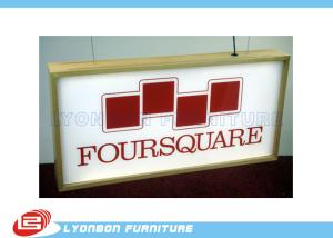 Quality Melamine Finished Wood Engraving Logo ODM For Light Box MDF Display wholesale