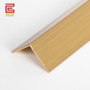 Quality L Shaped Satin Brass Profile 20mm Brass Moulding Strips Tile wholesale