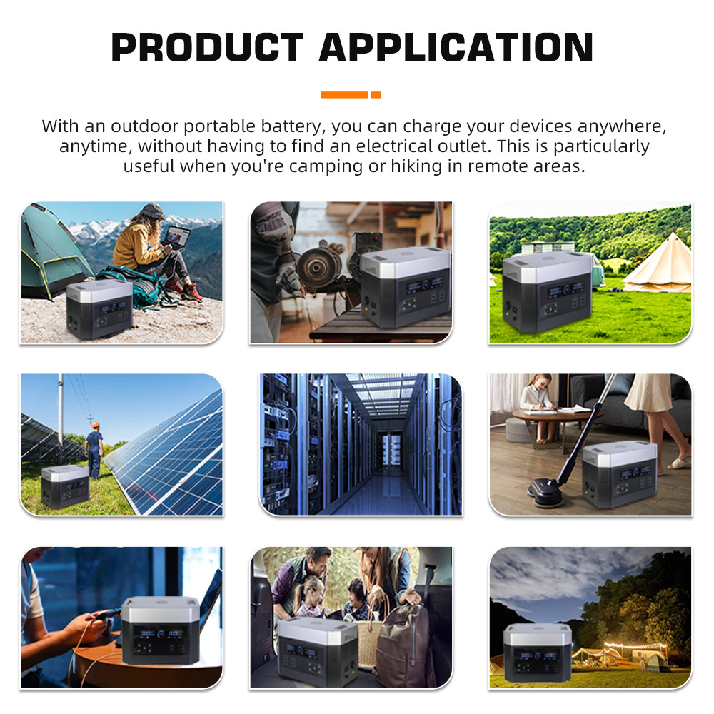 PD 60W Fast Charging Backup Lithium Battery Pack Power Supply for Outdoor Home Camping