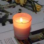 Tapered Jar Soy Wax Candles , smokeless scented candles 80mm Size