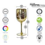 Ice Imperial Branded Wine Accessories Shiny Blue Plating Acrylic Champagne