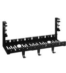 No Drill Under Desk Cable Management Tray Sturdy Metal Wire Organizer For Living
