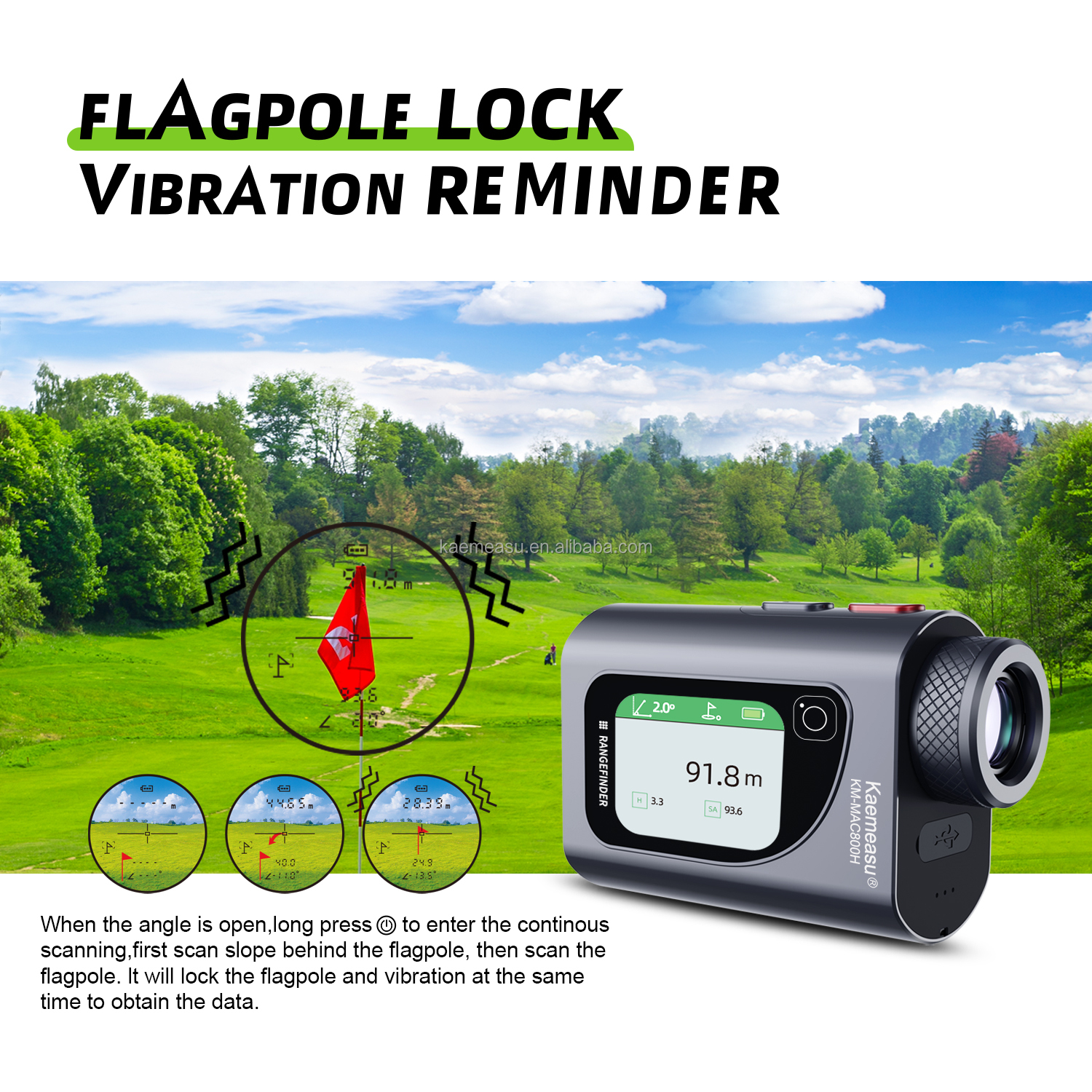 800m Multi Function Laser Measuring Tool Distance Meter Rangefinder 6.5X Electronic Tape Measure High Precision for Engineers