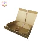 Rectangle Cardboard Perfume Boxes Brown Kraft Paper Eco - Friendly