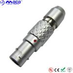Metal Straight Automotive FGG Circular Push Pull Connectors