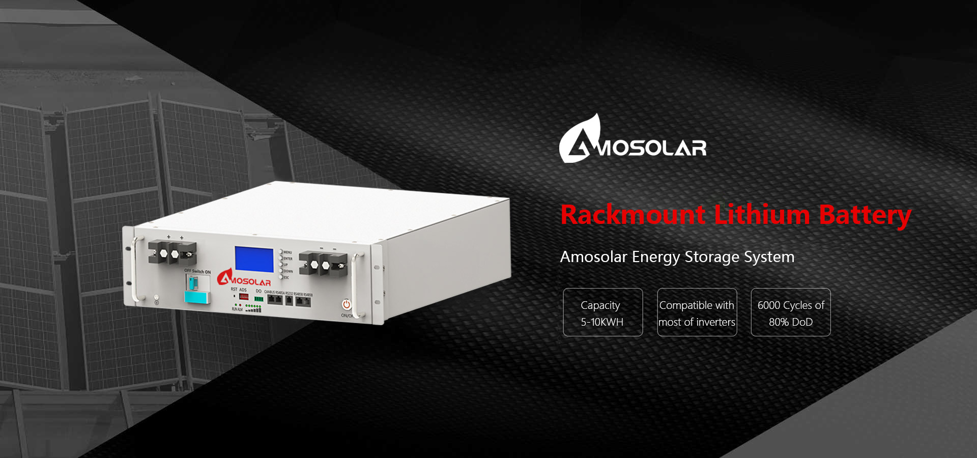 48V 200AH LiFePO4 Battery LFP Battery 10kwh Power Wall for Off Grid Solar System