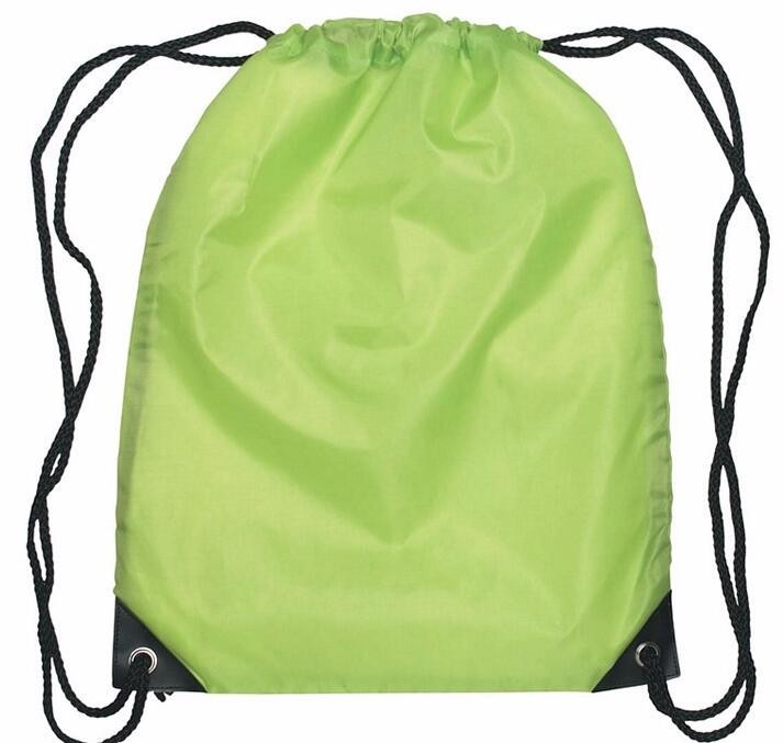 Recycled Foldable Nylon Polyester Tote Bag with logos polyester shopping bag Custom advertising handle non woven bag PAC