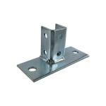 Standard Base Plate Steel Frame Connection Fitting For Channel 15-20Kg