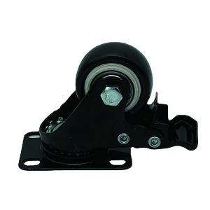 Quality 40MM Swivel Plate Caster Wheels Polyurethane Non Marking Locking Stem wholesale