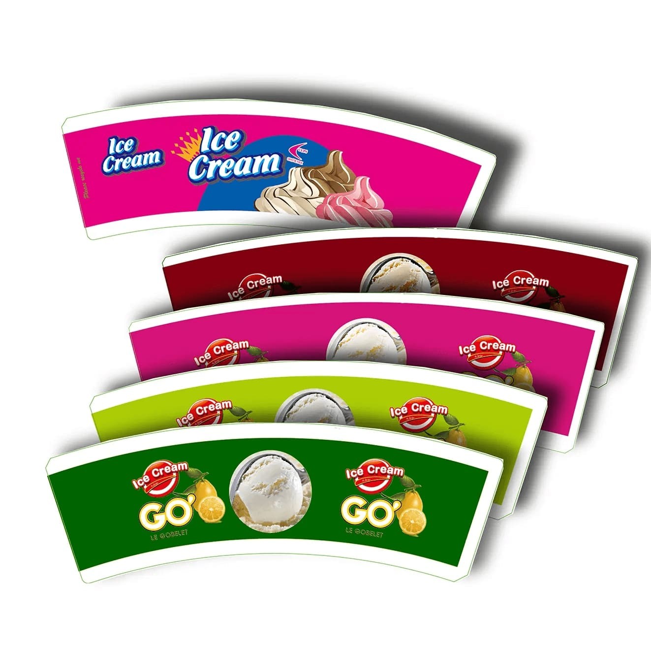 Biodegradable PLA Coated Paper Cup Fan FSC Certified Paper Cup Blanks