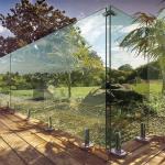 High Strengthened 50*50 Square Steel Spigot Glass Panel Swimming Pool Fence with