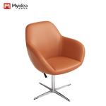 Height-Adjustable Office Swivel Chair Made Durable Leather Available Various