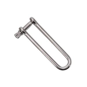 Quality Precision Casting Technology Stainless Steel Lifting Safety Captive Pin Long Dee Shackle for Automotive Industry Demands wholesale