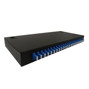 Quality FTTH ODF Wall Mount 48 Fibers Fiber Optic Patch Panel With LC Duplex Coupler Pigtails wholesale