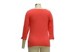 High End Ladies Ribbed T Shirt , Trendy Summer Casual Outfits For 50 Year Old