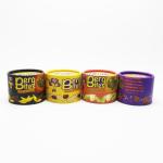 Debossed Paper Tube Pen Holder , Embossed Cardboard Packaging Cylinders