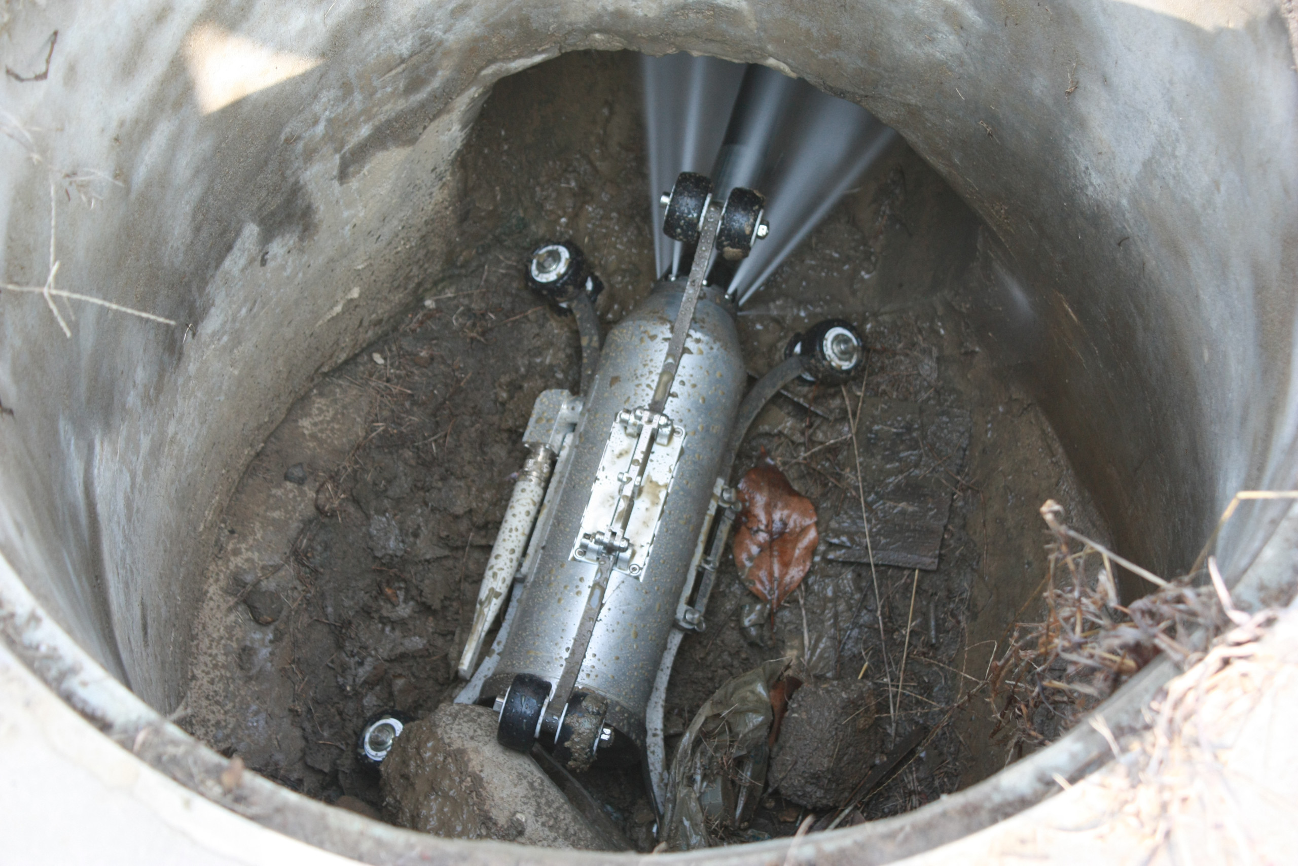 High Pressure Water Jet Drain Cleaner , Sewer Drain Cleaning Equipment With LED Lights