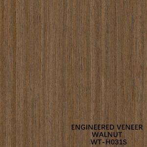 Quality Reconstituted Black Walnut Wood Veneer H031S Straight Cut For Hotel Decoration Iso wholesale