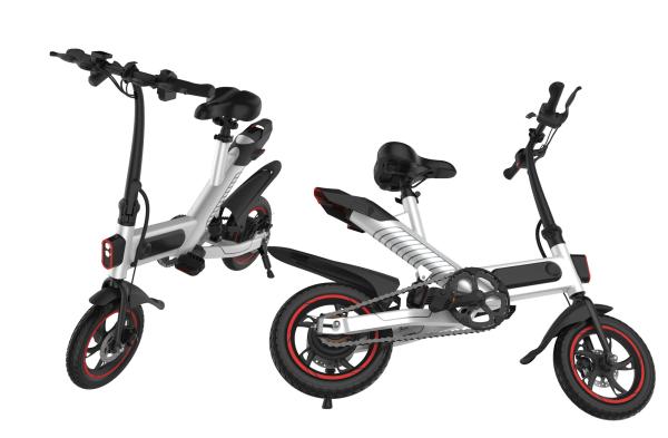 Urban Travel Smart Electric Folding Bike , Folding Electric Bicycle Short