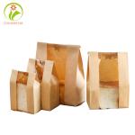 Recyclable 120gsm FSC Bakery Packaging Bread Bags CMYK With Window