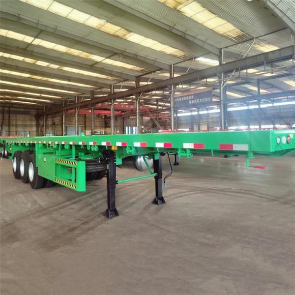 60/70/80 Ton Payload CIMC Trailers for Sale 3 Axle 40/45Ft Flatbed Semi Truck