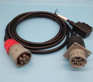 Quality Deutsch 6 Pin J1708 Female to Right Angle OBD2 OBDII Female and 6-Pin Male Splitter Y Cable wholesale