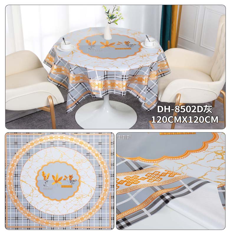 Tablecover Tablecloth 12-Pack Polyester Elastic Edged Backed Fitted PVC Print Cover