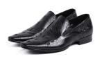 Normal Size Carved Mens Leather Dress Shoes , Pointed Toe Leisure Shoes