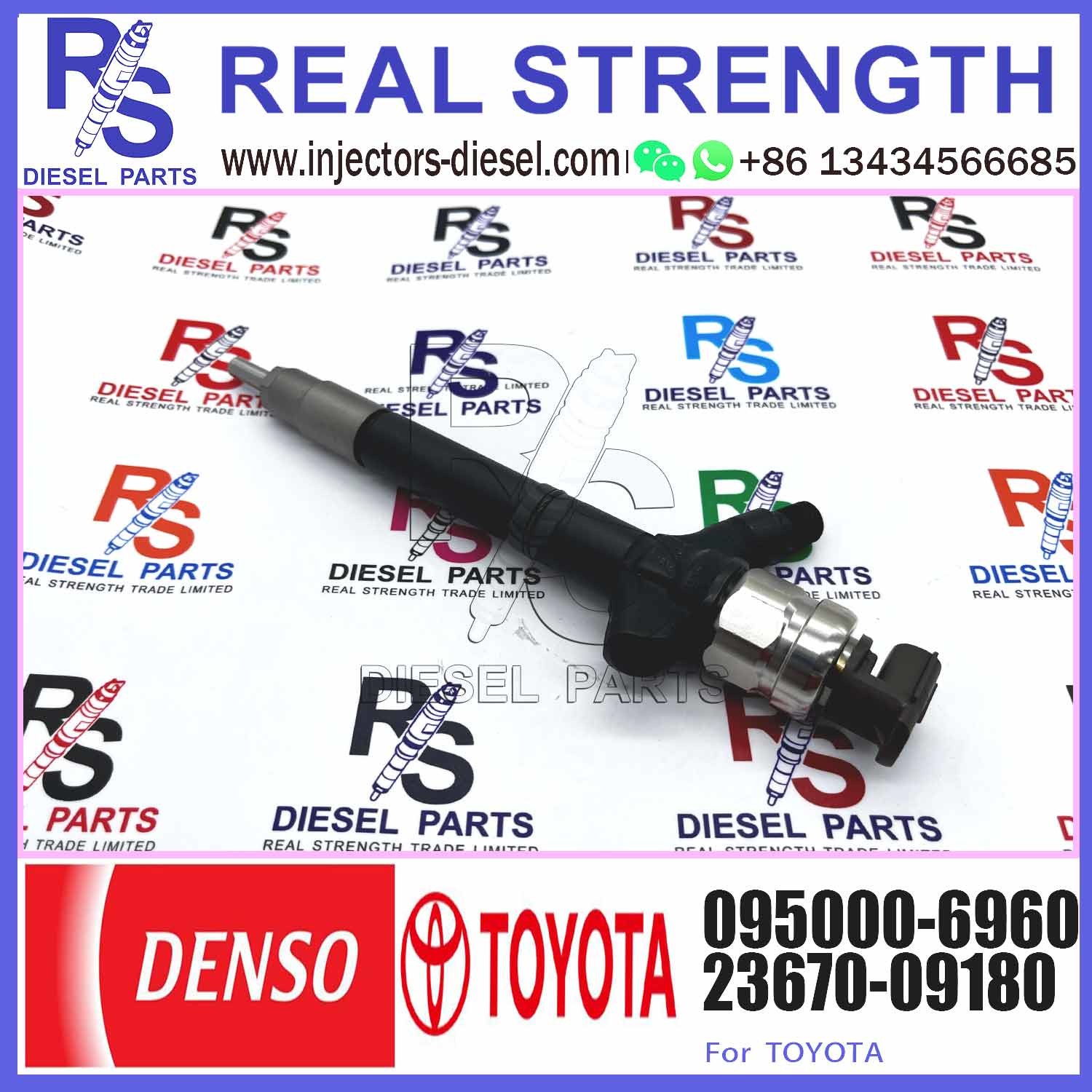 Injector Nozzle 23670-0R030 23670-09240 Injector For Toyota 1AD-FTV Common Rail Injector 095000-6410 095000-6960
