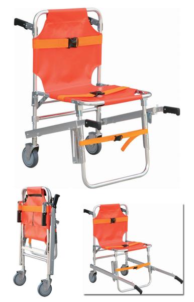 Emergency Aluminum Alloy Evacuation Foldaway Lifting Wheelchair Stair Chair
