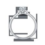 925 Sterling Silver Jewelry Diamond Moissanite Engagement Rings Promise Rings