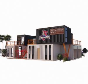 Quality EU 20ft Container Combination Hotel Mobile Wooden House Modern Simple Style Galvanized Steel Bending 180g Steel Frame wholesale