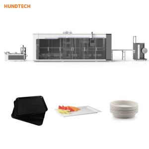 Quality Thermoforming Multi Servo Disposable Plate Making Machine For Canteen Restaurant wholesale