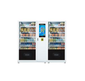 Quality 22 Inch Touch Screen Combo Snack Food Big Capacity Vending Machine Cashless Payment wholesale