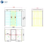 Intelligent Double Full Length Turnstile Construction Site Security Turnstiles