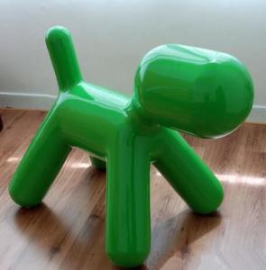 Quality Modern fiberglass puppy chair children dog shape scoop chair wholesale