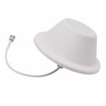 N Female White RG58 Cable 700MHz-2700MHz 5dBi Ceiling Antenna For Repeater