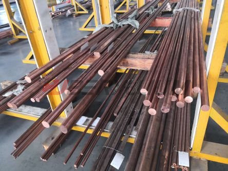 CuCr1Zr Alloy/ UNS.C18150 Chromium Zirconium Copper Rods Length Could Be 3000mm