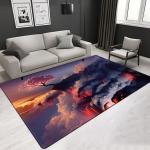 Quality Polyester fibers living room center area rug customized pattern & size &