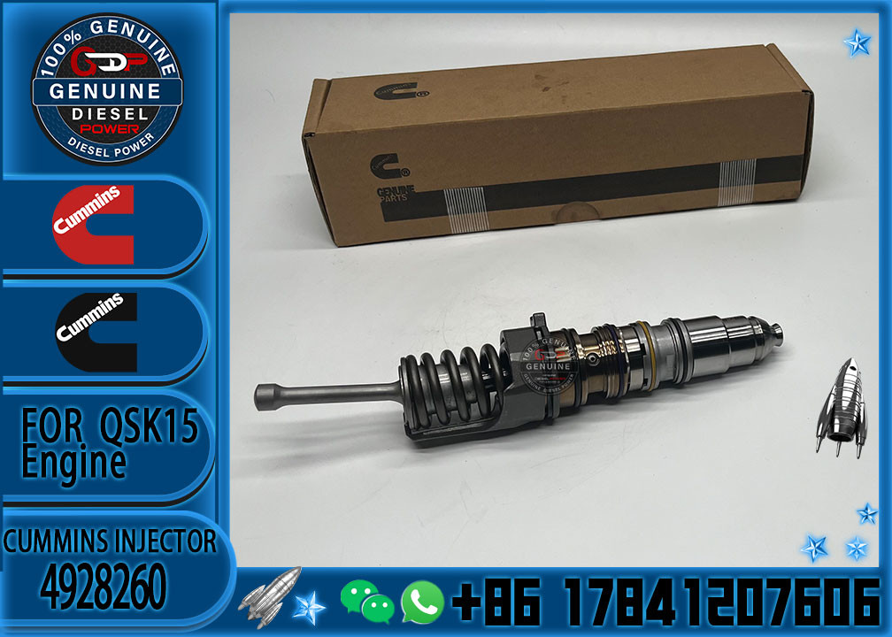 original truck QSK15 engine parts common rail injector 4928260 4928260 used in Cummins